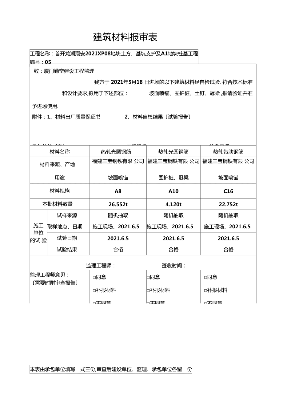 建筑材料报审表 钢筋的规范化管理流程与要点分析
